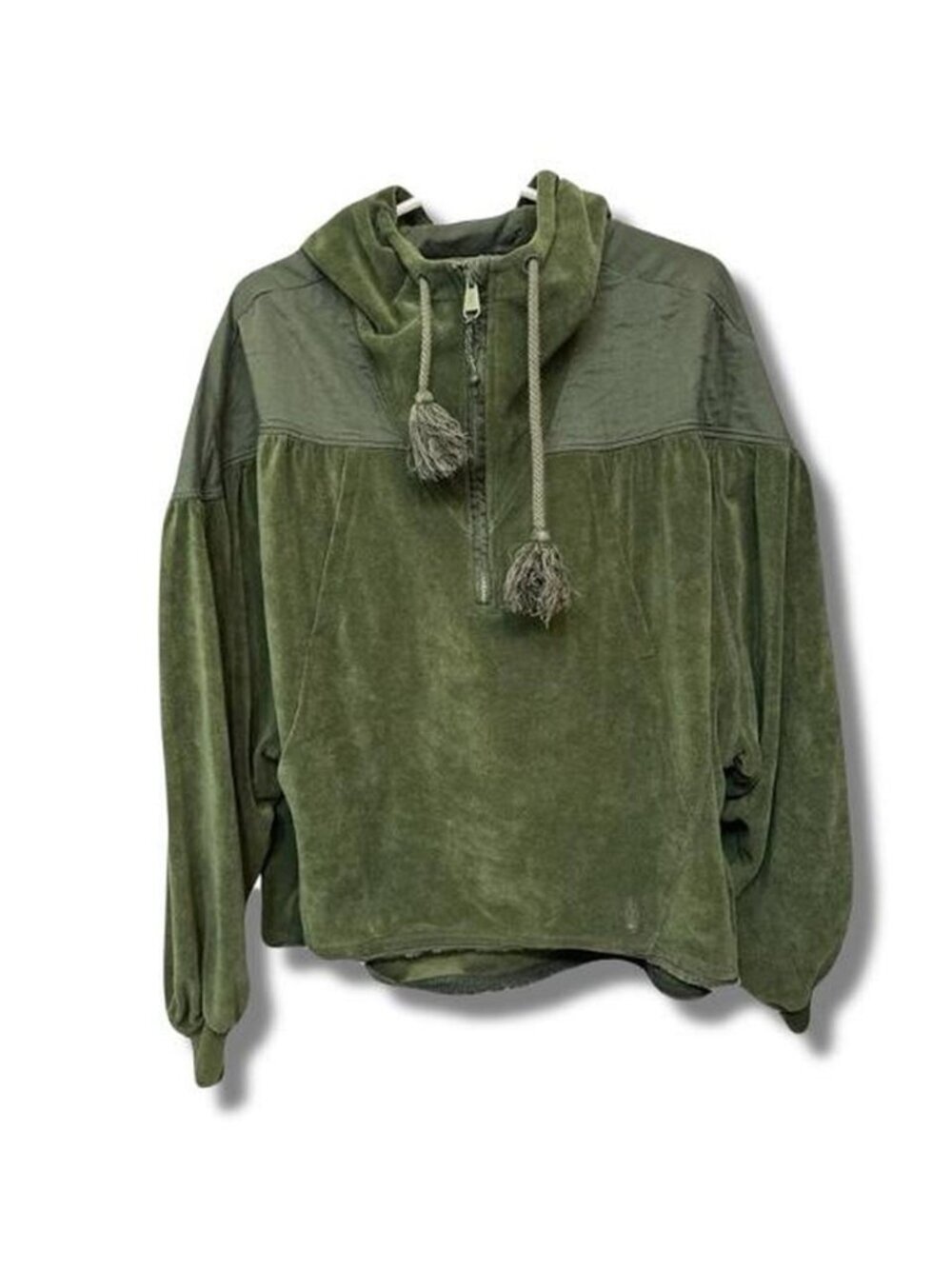 FP Movement green hoodie with drawstring